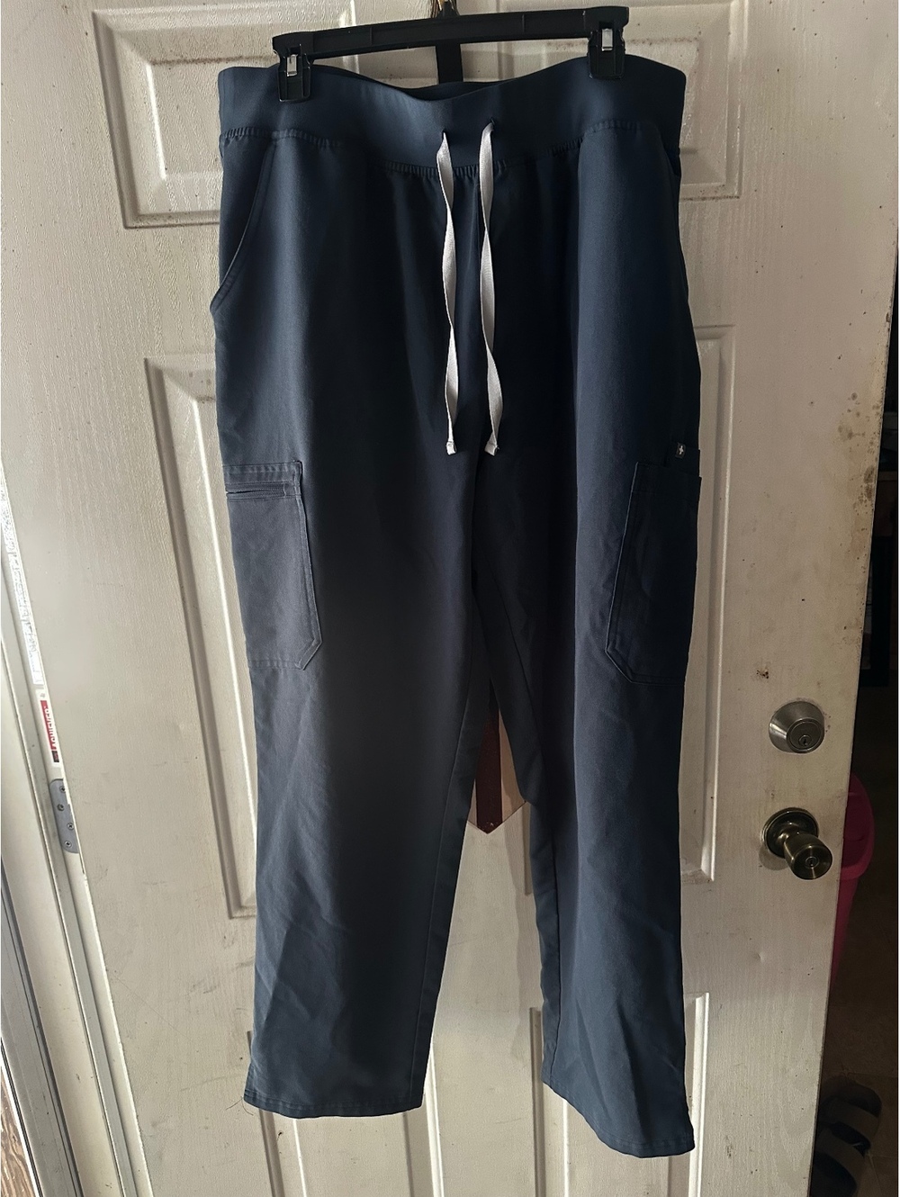 FIGS Navy Blue/gray Medical Scrub Pants with Drawstring Waist